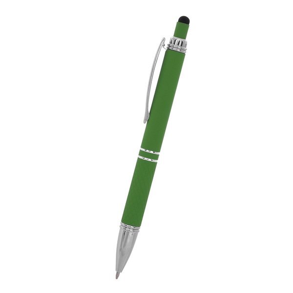 Quilted Rubberized Aluminum Stylus Pen