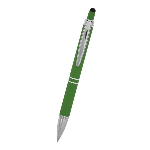 Quilted Rubberized Aluminum Stylus Pen