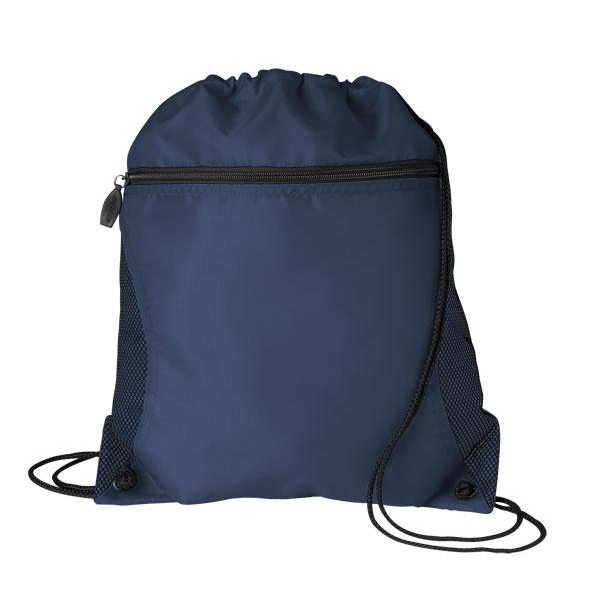 Mesh Pocket Oxford Drawcord Tote