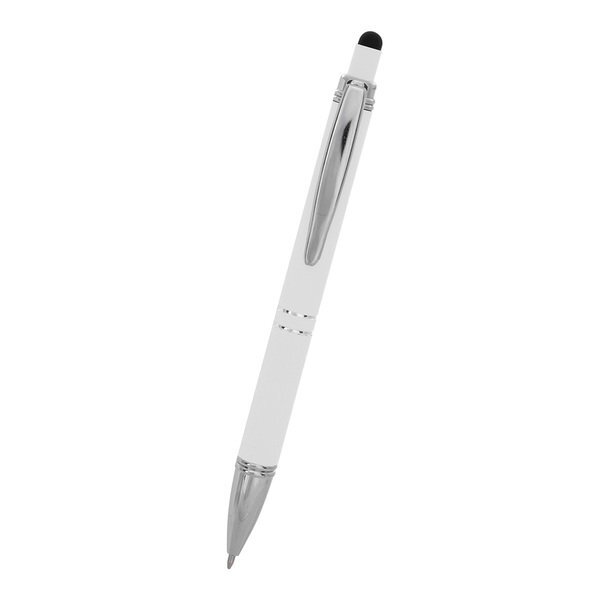 Quilted Rubberized Aluminum Stylus Pen