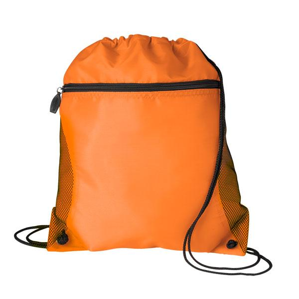 Mesh Pocket Oxford Drawcord Tote