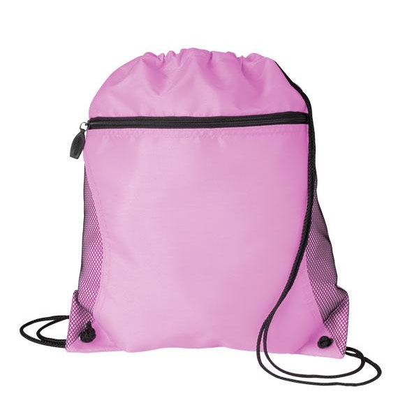 Mesh Pocket Oxford Drawcord Tote