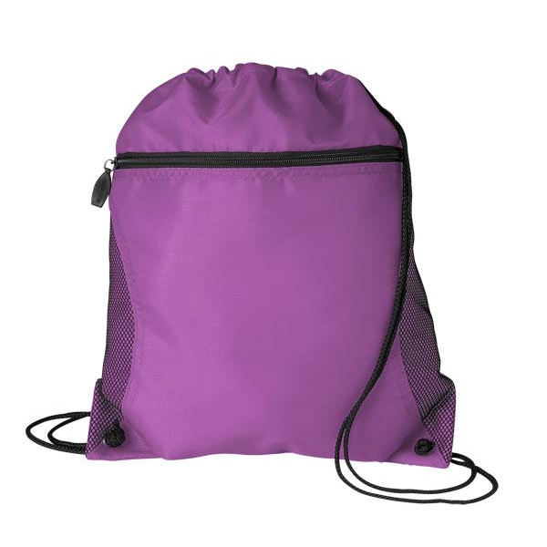 Mesh Pocket Oxford Drawcord Tote