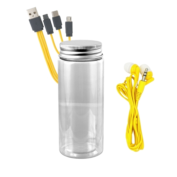 Cable Ear Bud Set in Bottle