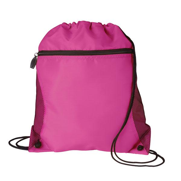 Mesh Pocket Oxford Drawcord Tote