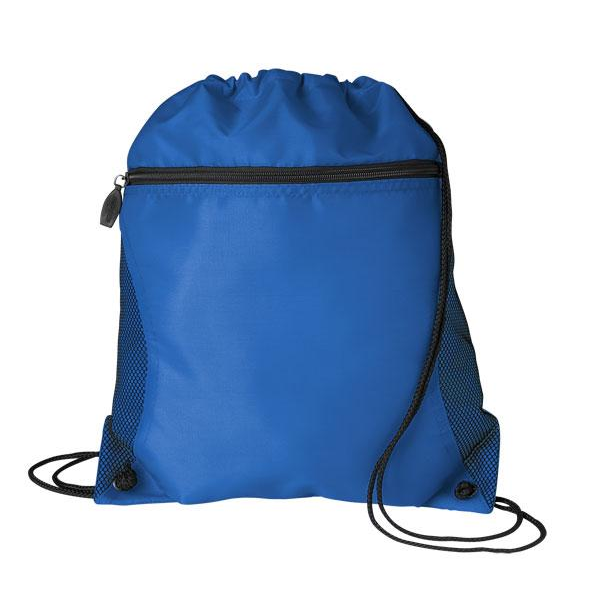 Mesh Pocket Oxford Drawcord Tote