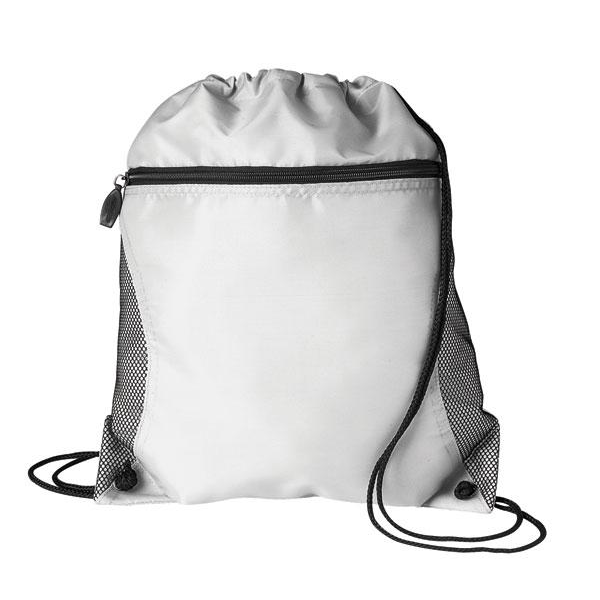 Mesh Pocket Oxford Drawcord Tote