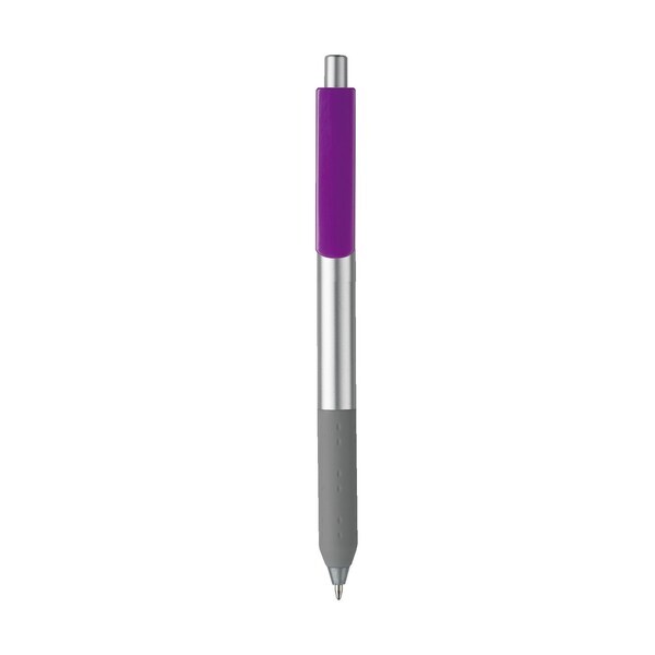 Alamo Metallic Retractable Pen w/ Full Color XL Clip