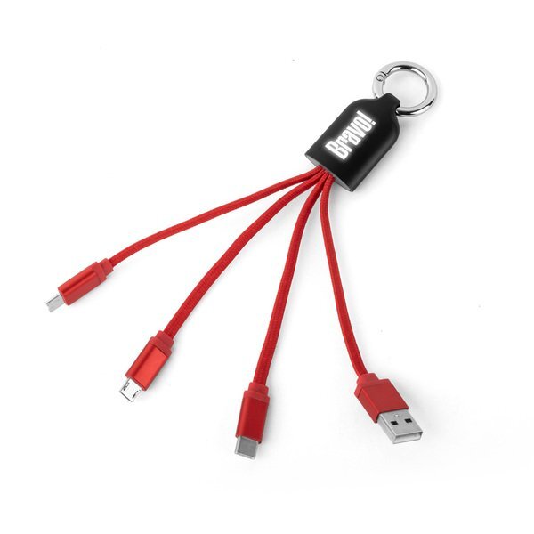 Jellyfish Light-Up Braided Charging Cable