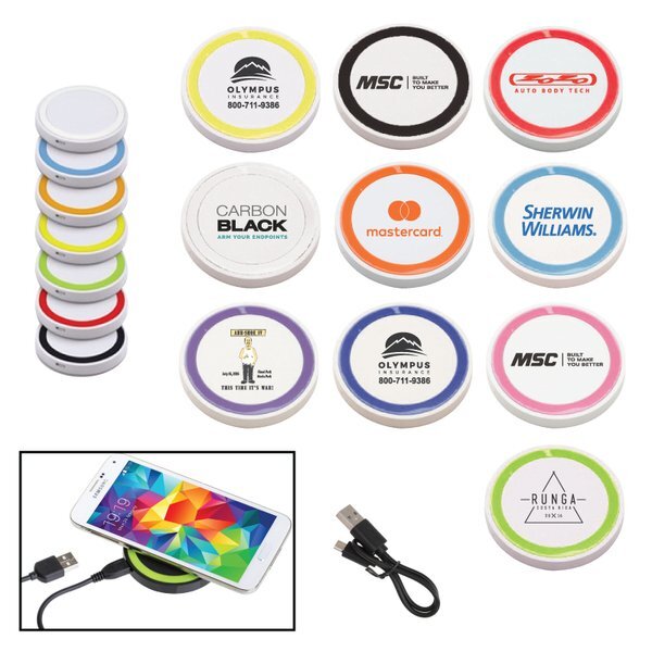 White Puck Qi Wireless Charging Pad