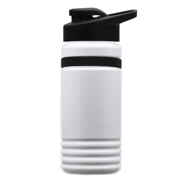 UpCycle rPET Bottle w/ Drink Thru Lid & Grip Band, 20oz.