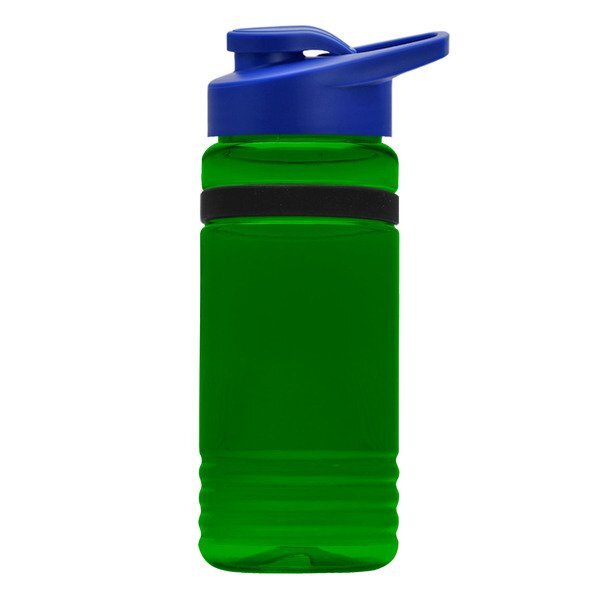 UpCycle rPET Bottle w/ Drink Thru Lid & Grip Band, 20oz.