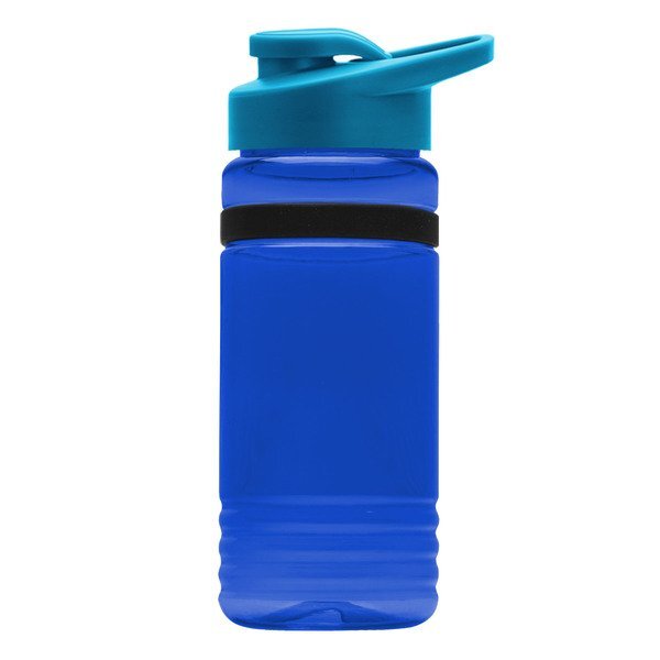 UpCycle rPET Bottle w/ Drink Thru Lid & Grip Band, 20oz.