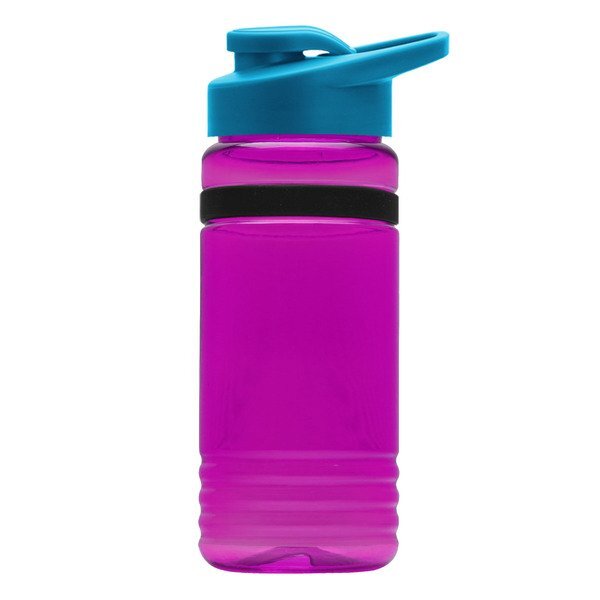 UpCycle rPET Bottle w/ Drink Thru Lid & Grip Band, 20oz.