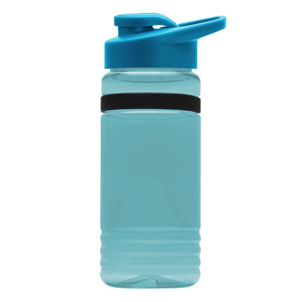 UpCycle rPET Bottle w/ Drink Thru Lid & Grip Band, 20oz.
