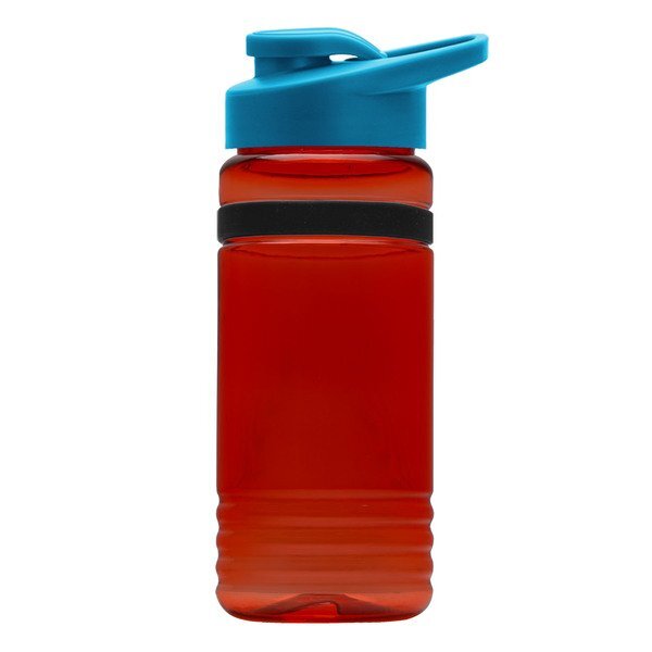 UpCycle rPET Bottle w/ Drink Thru Lid & Grip Band, 20oz.
