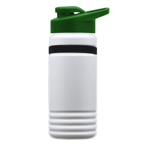 UpCycle rPET Bottle w/ Drink Thru Lid & Grip Band, 20oz.
