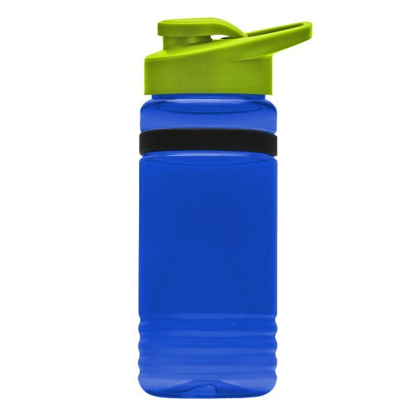 UpCycle rPET Bottle w/ Drink Thru Lid & Grip Band, 20oz.