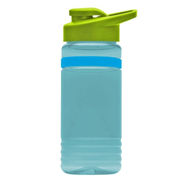 UpCycle rPET Bottle w/ Drink Thru Lid & Grip Band, 20oz.