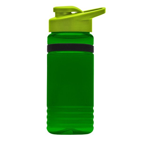 UpCycle rPET Bottle w/ Drink Thru Lid & Grip Band, 20oz.