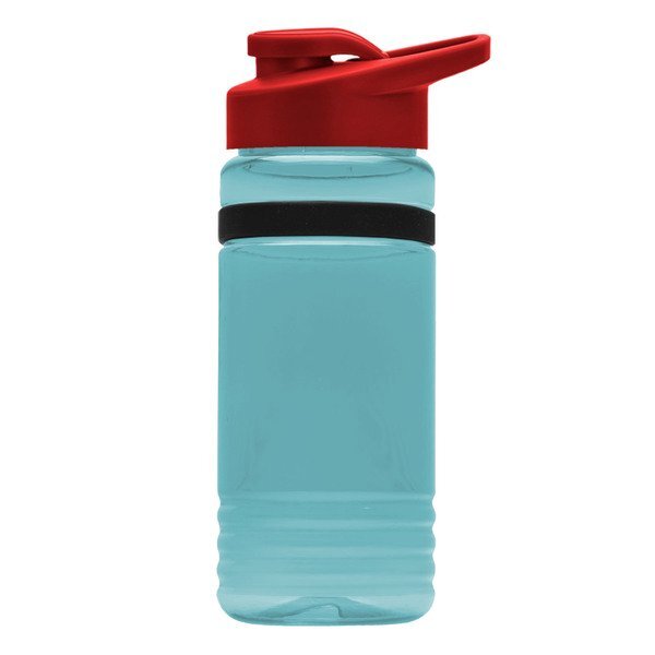 UpCycle rPET Bottle w/ Drink Thru Lid & Grip Band, 20oz.
