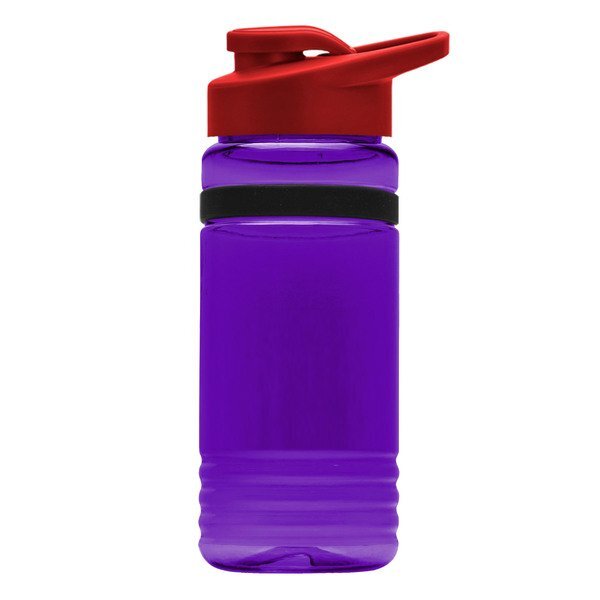 UpCycle rPET Bottle w/ Drink Thru Lid & Grip Band, 20oz.