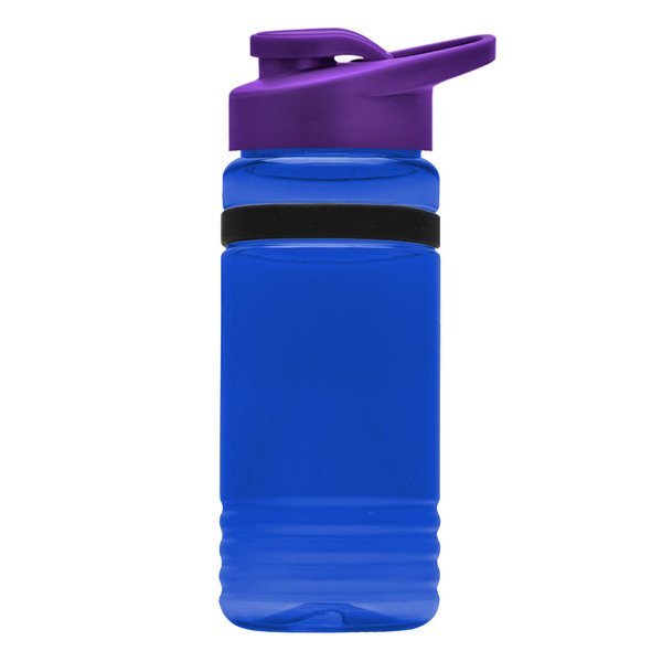 UpCycle rPET Bottle w/ Drink Thru Lid & Grip Band, 20oz.
