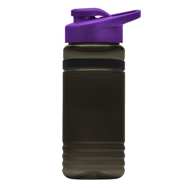 UpCycle rPET Bottle w/ Drink Thru Lid & Grip Band, 20oz.