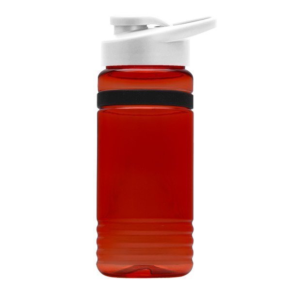 UpCycle rPET Bottle w/ Drink Thru Lid & Grip Band, 20oz.
