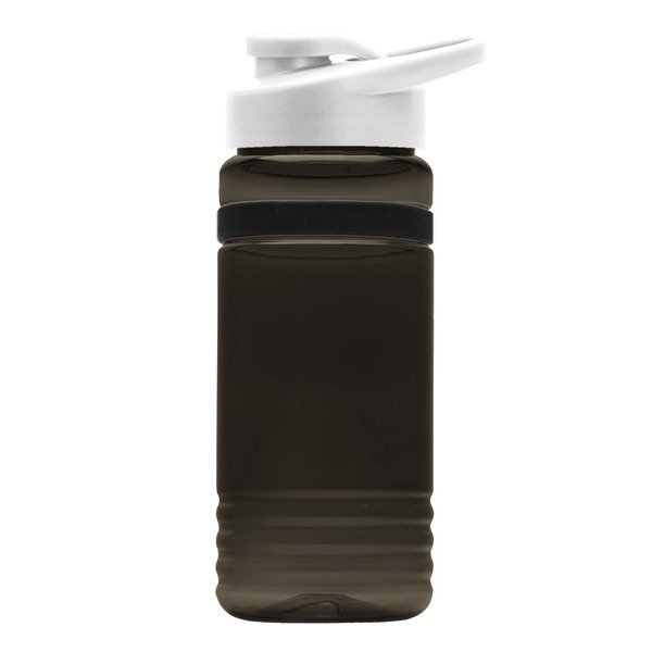UpCycle rPET Bottle w/ Drink Thru Lid & Grip Band, 20oz.