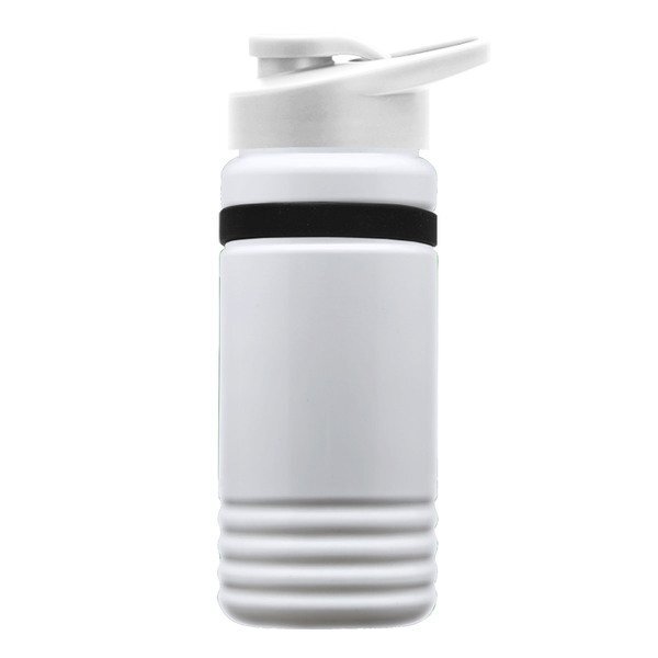 UpCycle rPET Bottle w/ Drink Thru Lid & Grip Band, 20oz.