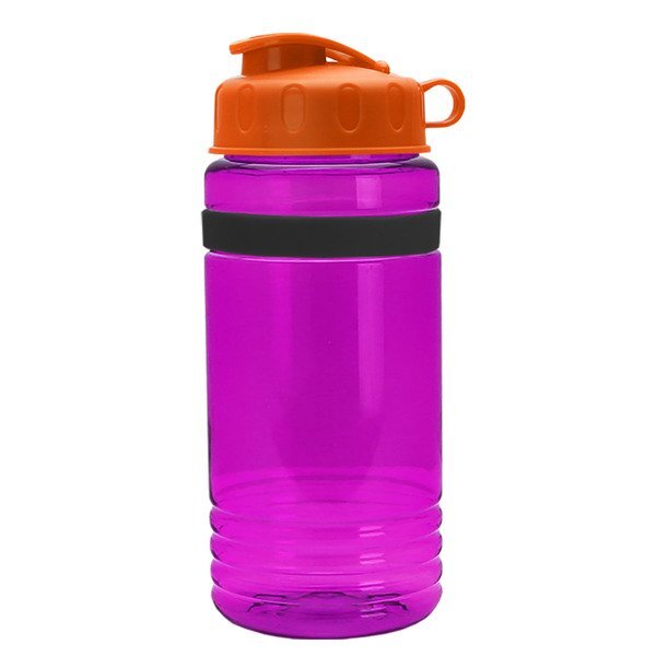 UpCycle rPET Bottle w/ Flip Lid & Grip Band, 20oz.