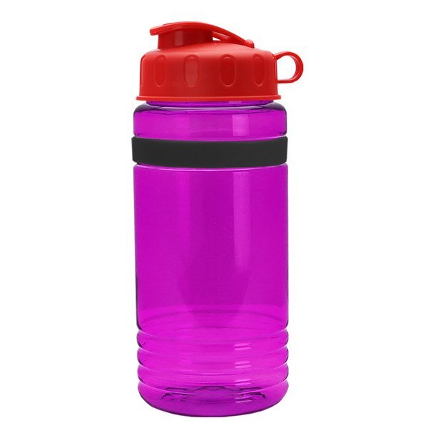 UpCycle rPET Bottle w/ Flip Lid & Grip Band, 20oz.
