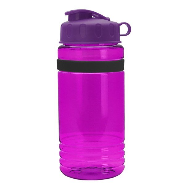 UpCycle rPET Bottle w/ Flip Lid & Grip Band, 20oz.