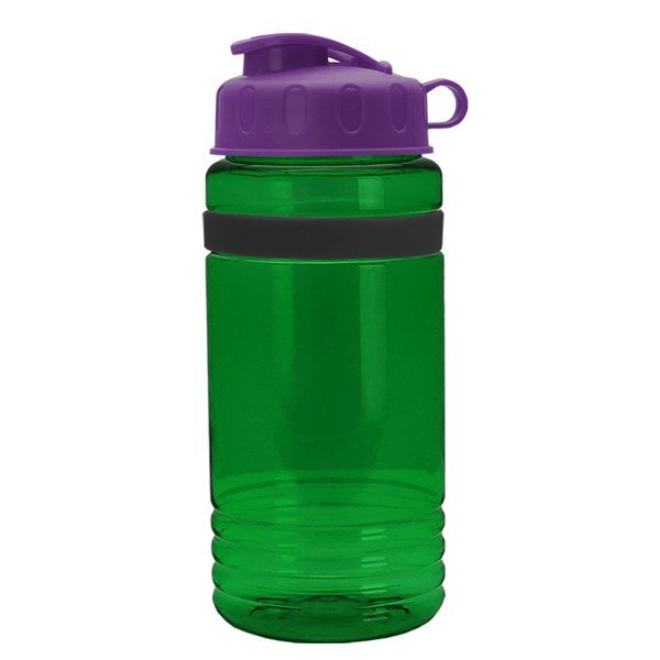 UpCycle rPET Bottle w/ Flip Lid & Grip Band, 20oz.