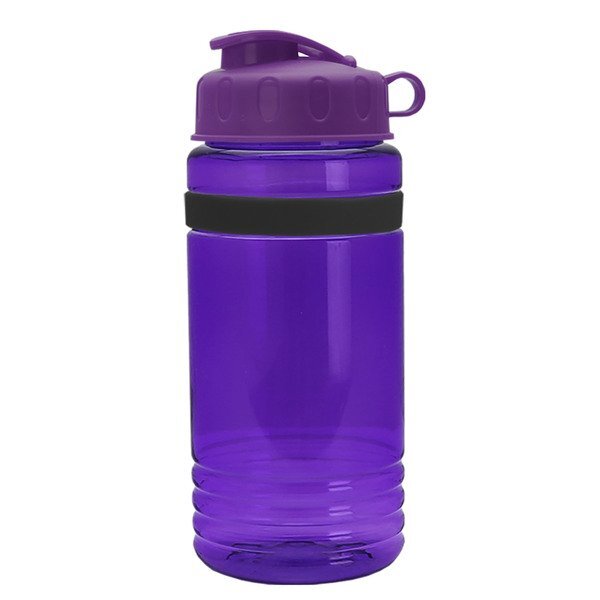 UpCycle rPET Bottle w/ Flip Lid & Grip Band, 20oz.