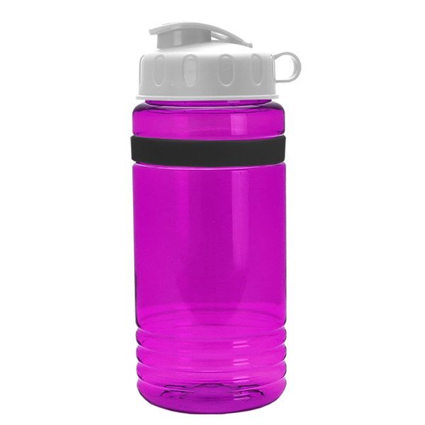 UpCycle rPET Bottle w/ Flip Lid & Grip Band, 20oz.