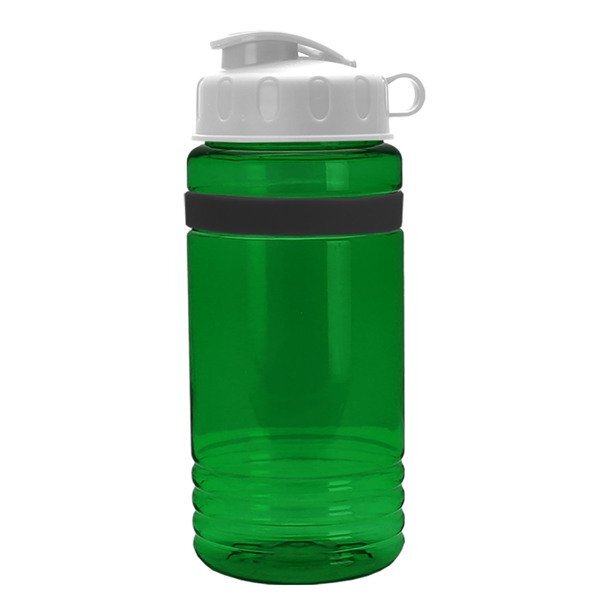 UpCycle rPET Bottle w/ Flip Lid & Grip Band, 20oz.