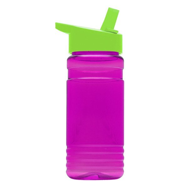 UpCycle rPET Bottle w/ Flip Straw Lid, 20oz.