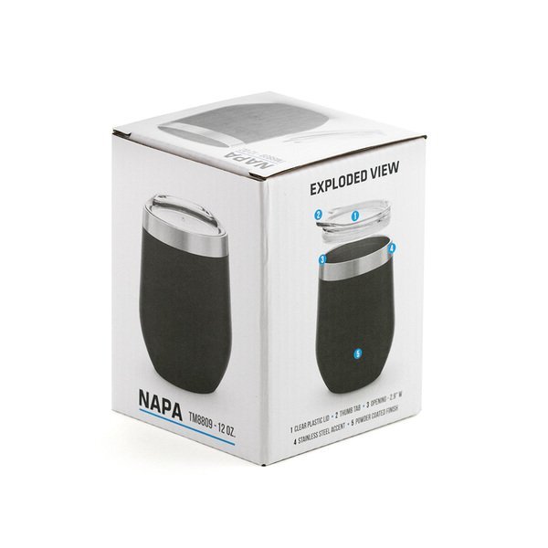 Napa Stemless Vacuum Insulated Wine Tumbler, 12oz.