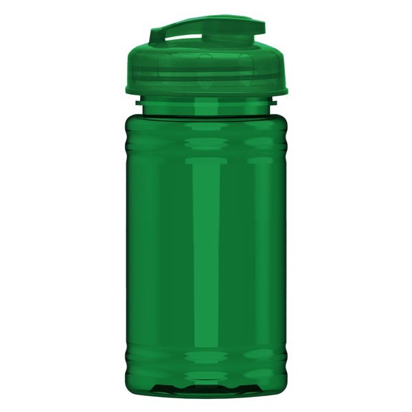 UpCycle Mini rPET Sports Bottle w/ USA Flip Lid, 16oz.