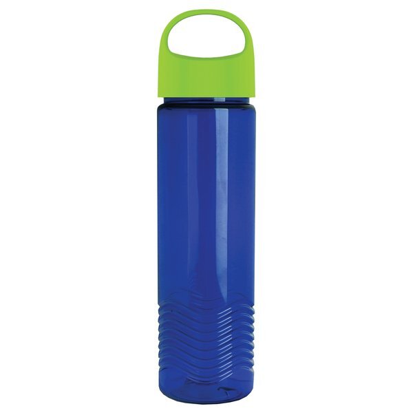 Wave Transparent Tritan Bottle w/ Oval Crest Lid, 24oz.