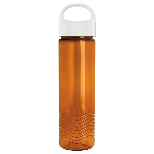 Wave Transparent Tritan Bottle w/ Oval Crest Lid, 24oz.
