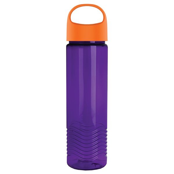 Wave Transparent Tritan Bottle w/ Oval Crest Lid, 24oz.