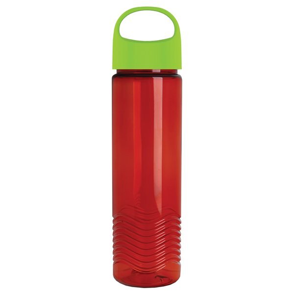 Wave Transparent Tritan Bottle w/ Oval Crest Lid, 24oz.