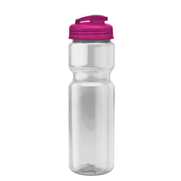 Champion Translucent Bottle w/ Flip Lid, 28oz.
