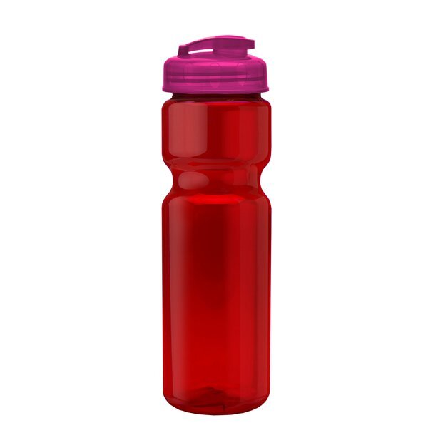 Champion Translucent Bottle w/ Flip Lid, 28oz.