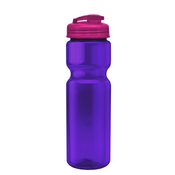 Champion Translucent Bottle w/ Flip Lid, 28oz.