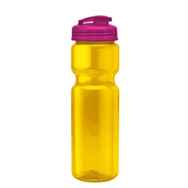 Champion Translucent Bottle w/ Flip Lid, 28oz.
