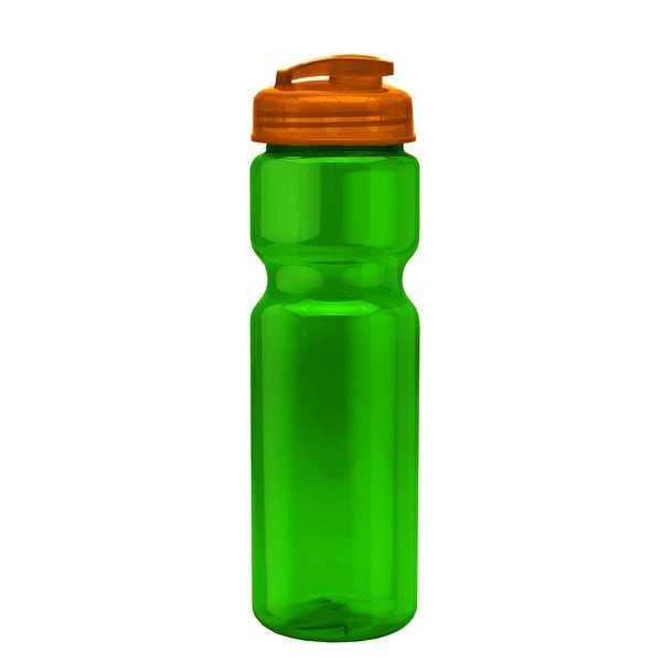 Champion Translucent Bottle w/ Flip Lid, 28oz.